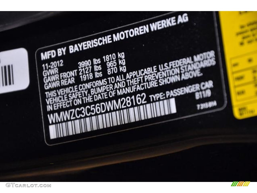 2013 Cooper Color Code B11 for Absolute Black Photo #75114567