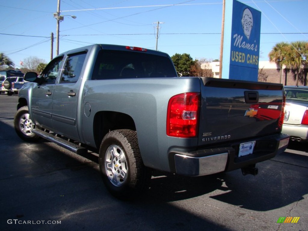 2009 Silverado 1500 LT Crew Cab - Blue Granite Metallic / Ebony photo #27