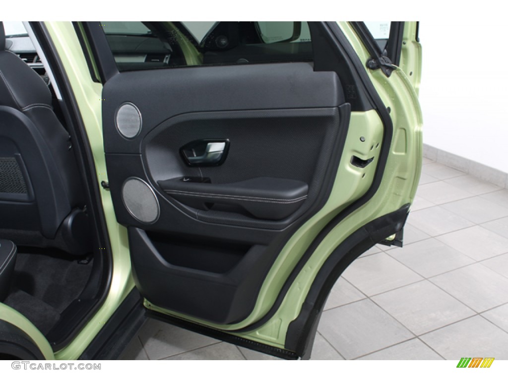 2012 Land Rover Range Rover Evoque Dynamic Dynamic Ebony/Cirrus Door Panel Photo #75116062