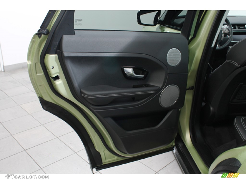 2012 Land Rover Range Rover Evoque Dynamic Dynamic Ebony/Cirrus Door Panel Photo #75116082