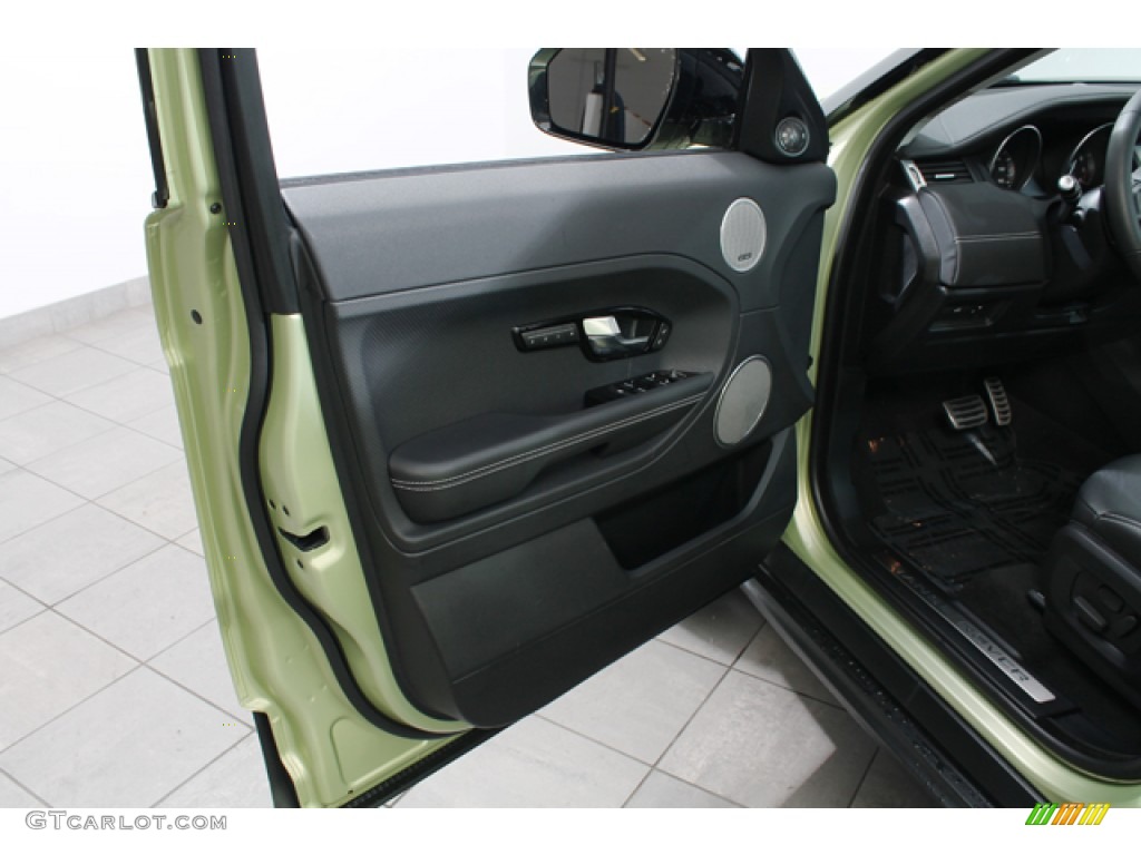 2012 Land Rover Range Rover Evoque Dynamic Dynamic Ebony/Cirrus Door Panel Photo #75116091
