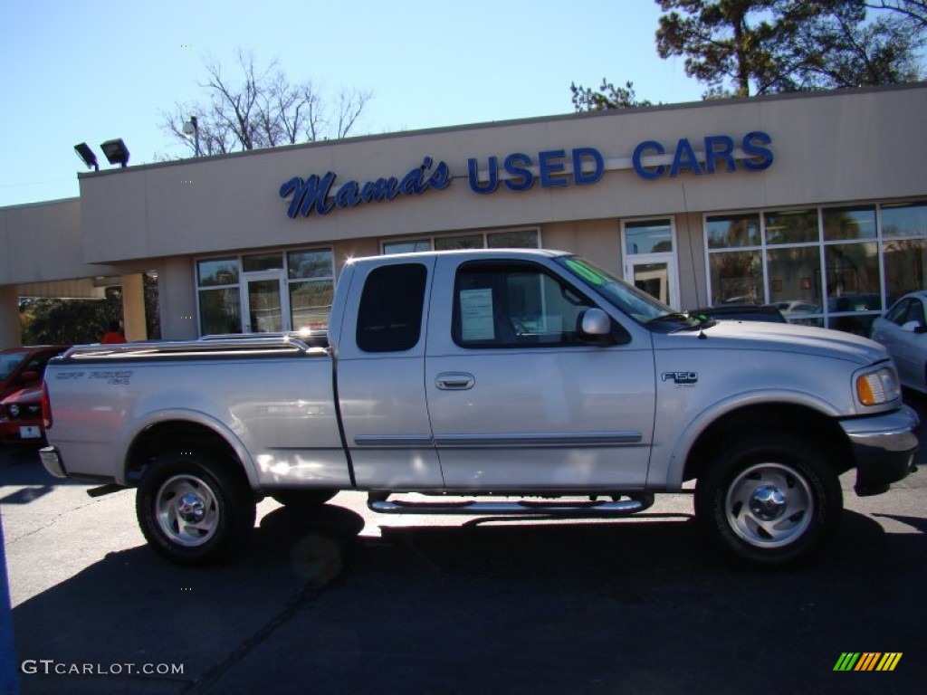 2001 F150 XLT SuperCab 4x4 - Silver Metallic / Medium Graphite photo #1