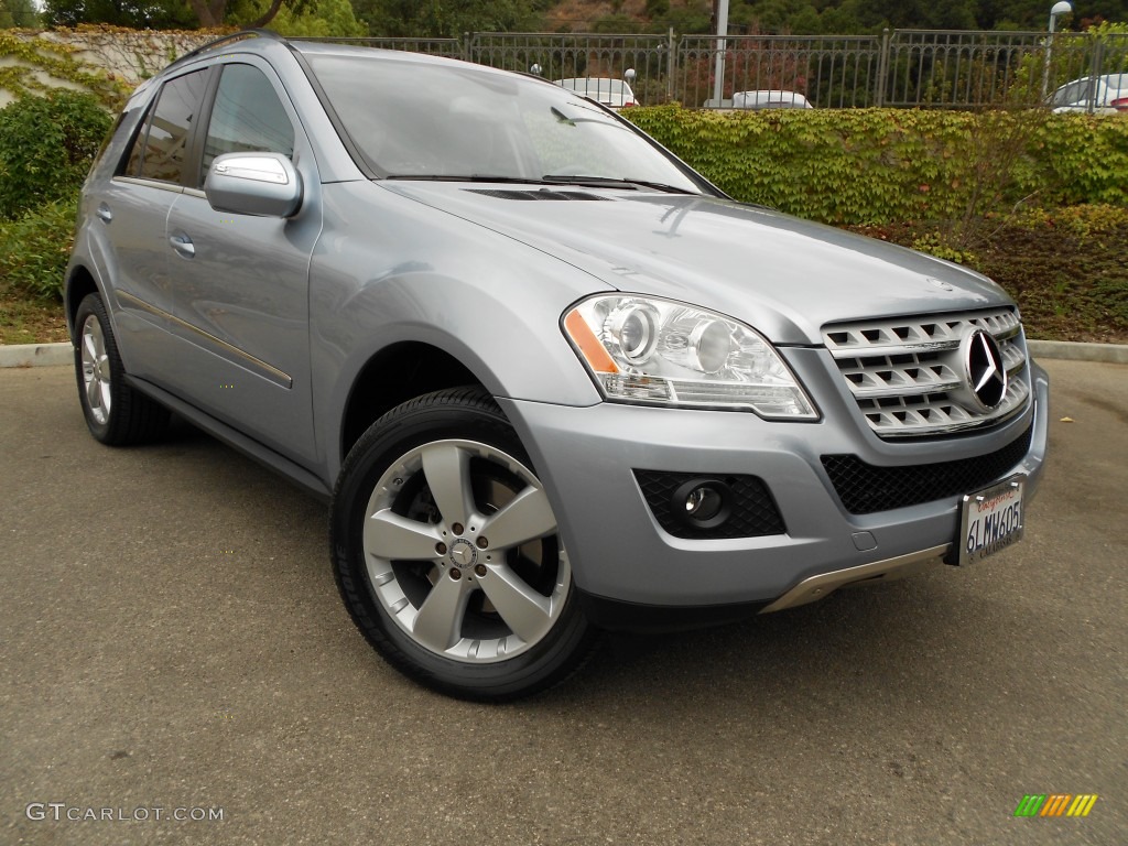 Iridium Silver Metallic 2009 Mercedes-Benz ML 350 4Matic Exterior Photo #75117720
