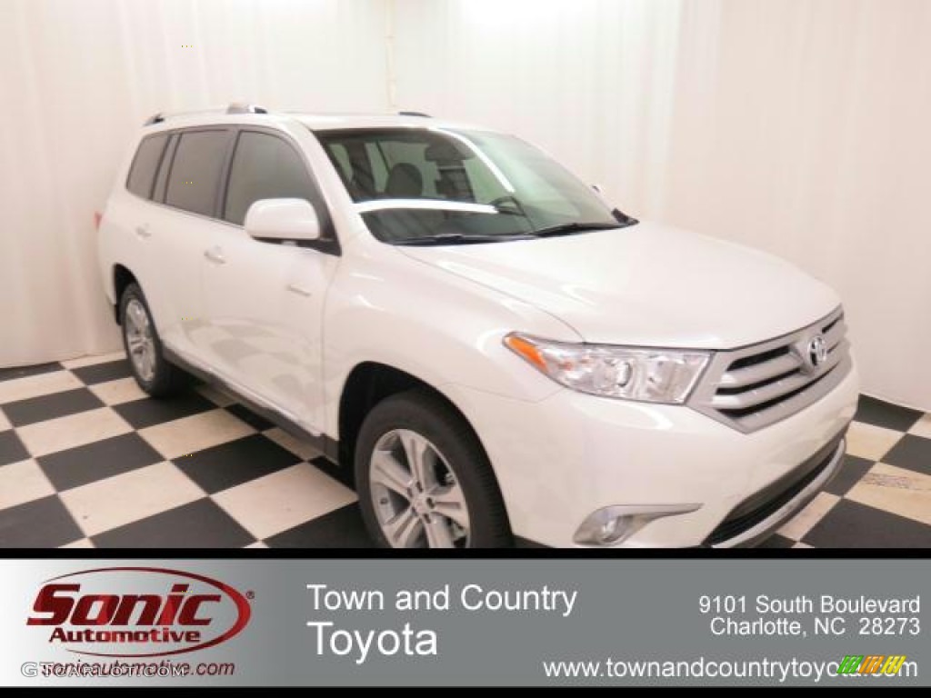 2013 Highlander Limited - Blizzard White Pearl / Ash photo #1