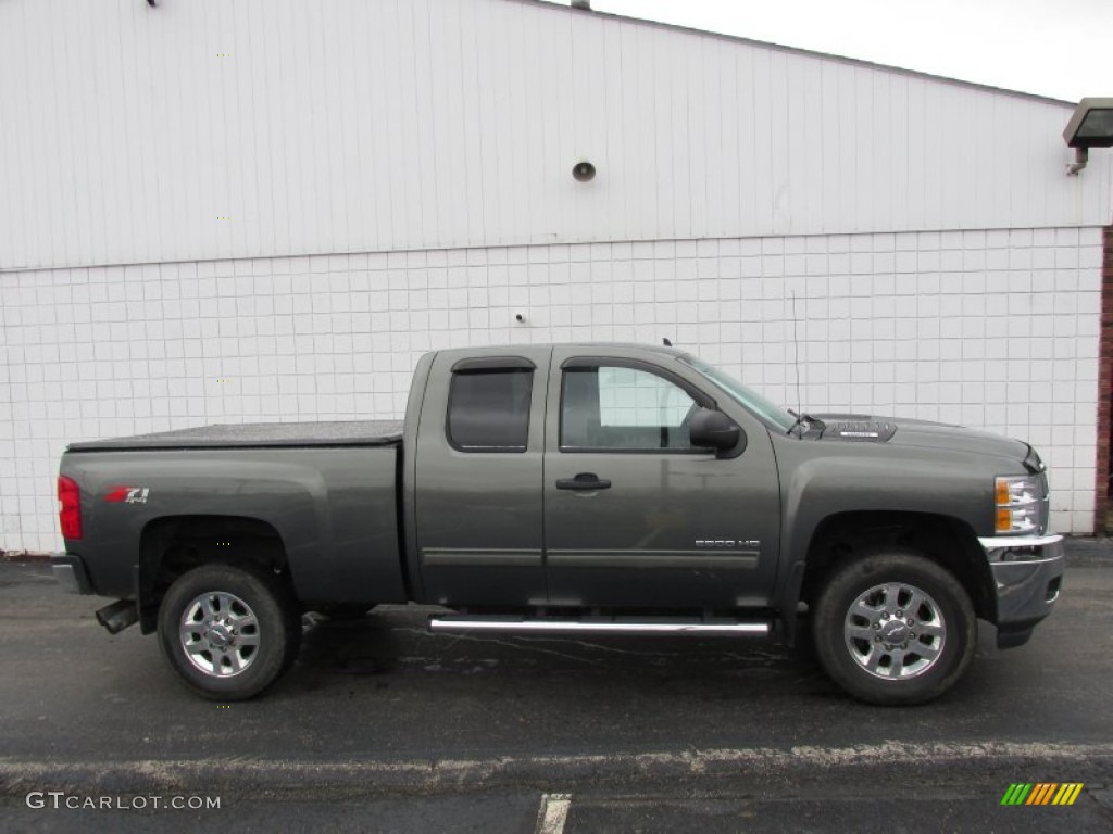 2011 Steel Green Metallic Chevrolet Silverado 2500HD LT Extended Cab