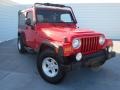 2005 Flame Red Jeep Wrangler Unlimited 4x4  photo #1