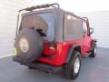 2005 Flame Red Jeep Wrangler Unlimited 4x4  photo #3