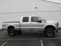 2012 Ingot Silver Metallic Ford F350 Super Duty Lariat Crew Cab 4x4  photo #2