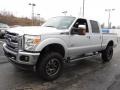 2012 Ingot Silver Metallic Ford F350 Super Duty Lariat Crew Cab 4x4  photo #7