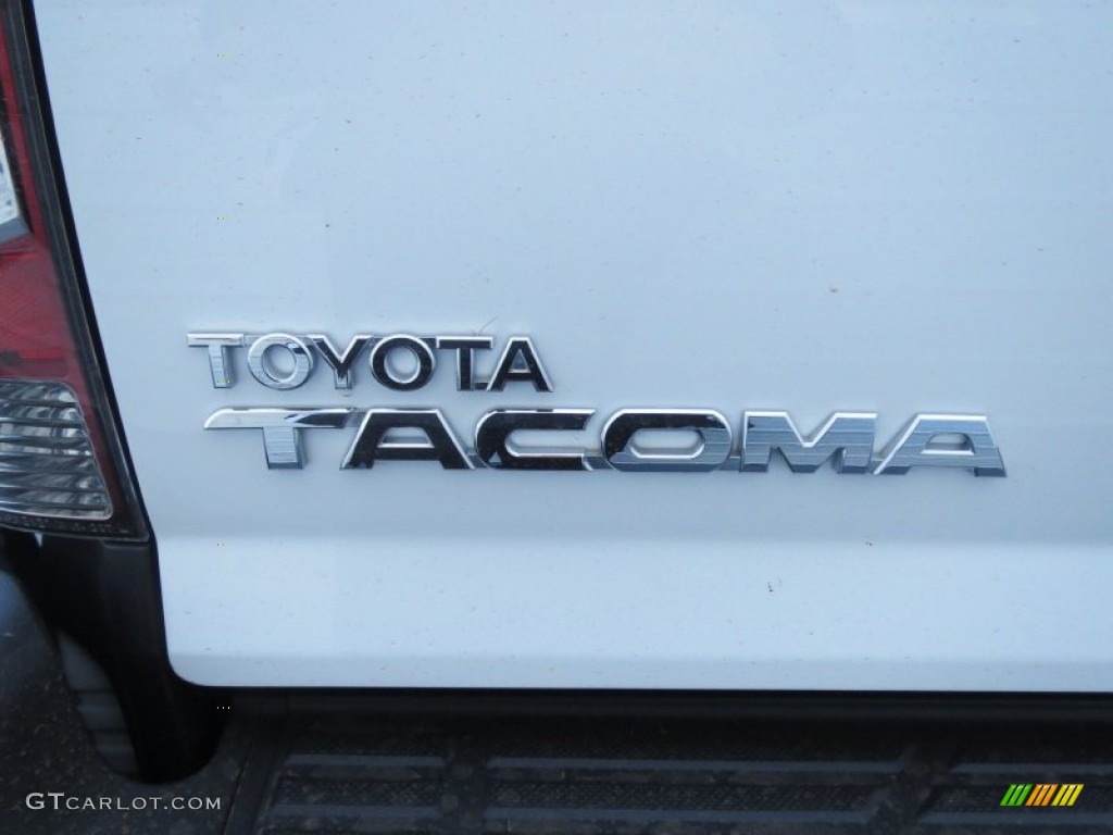 2013 Tacoma V6 SR5 Prerunner Double Cab - Super White / Graphite photo #14