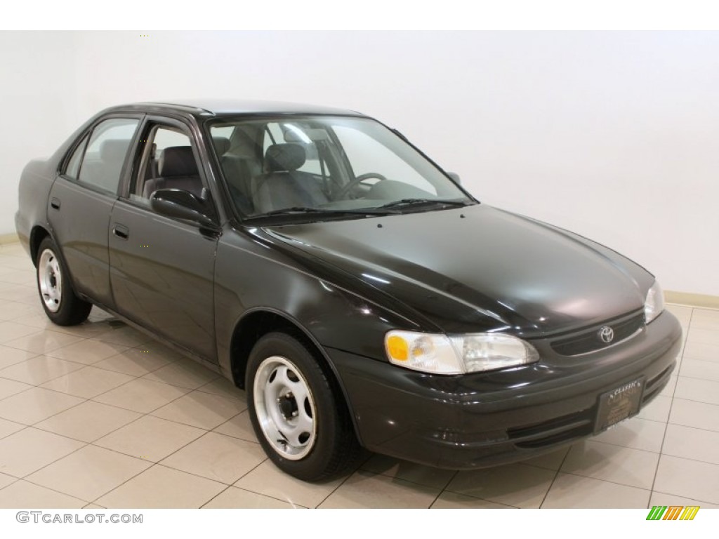 1999 Corolla VE - Satin Black Metallic / Light Charcoal photo #1