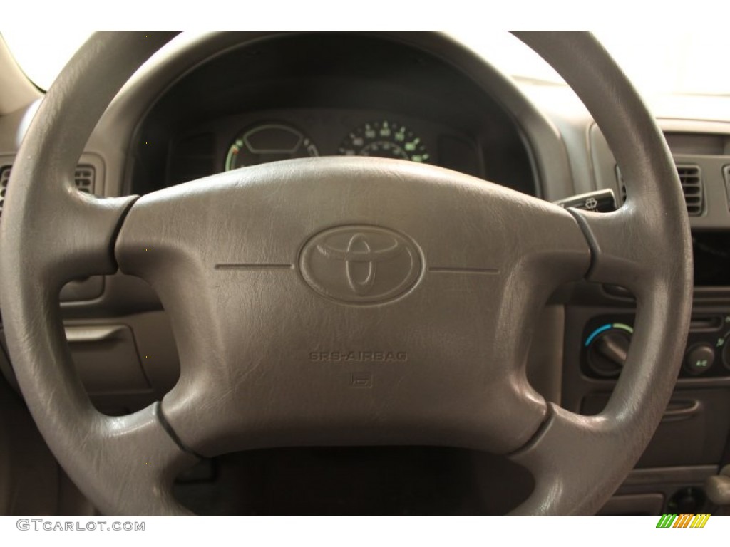 1999 Toyota Corolla VE Light Charcoal Steering Wheel Photo #75120648