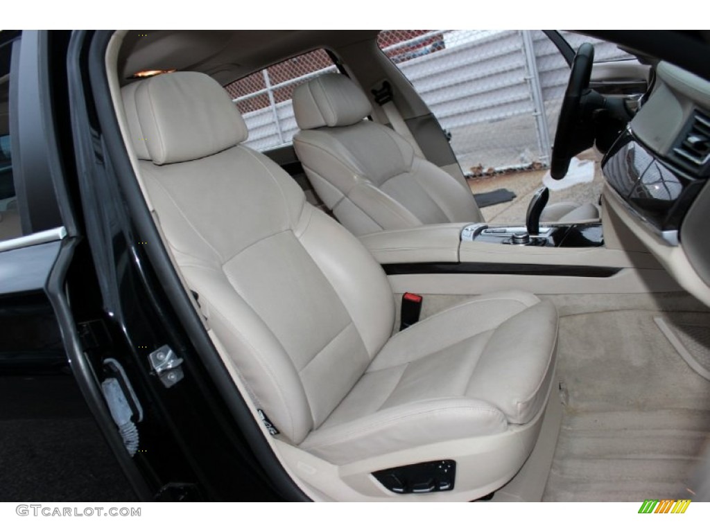 2009 7 Series 750Li Sedan - Ruby Black Metallic / Champagne Full Merino Leather photo #6