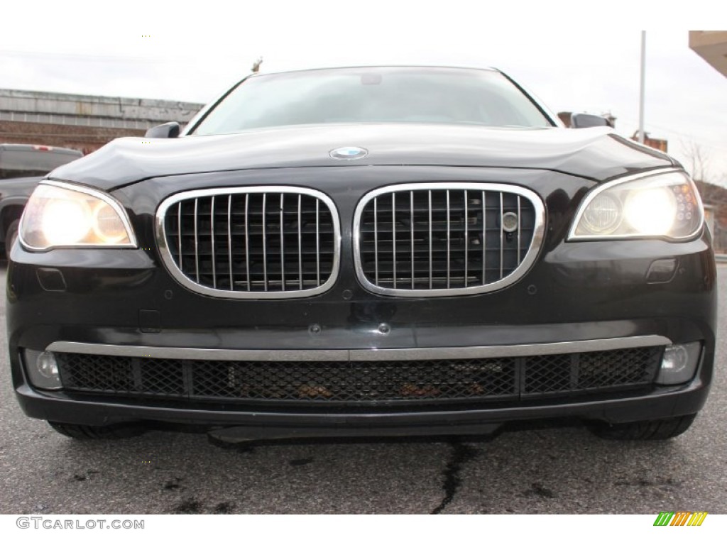 2009 7 Series 750Li Sedan - Ruby Black Metallic / Champagne Full Merino Leather photo #23
