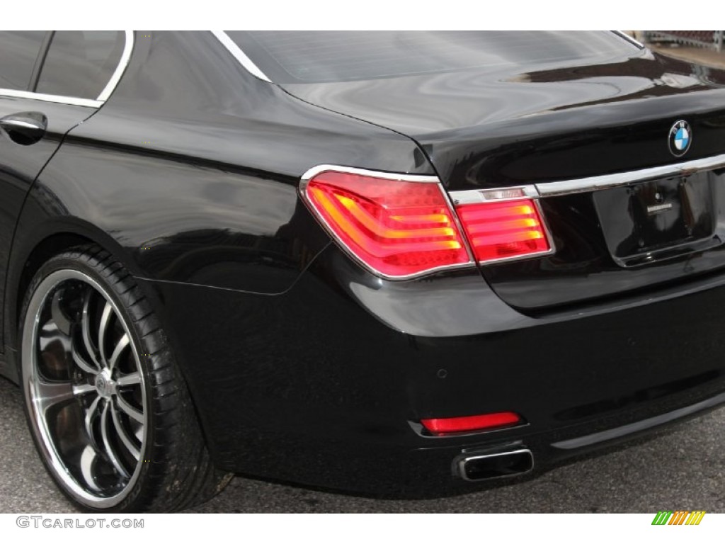 2009 7 Series 750Li Sedan - Ruby Black Metallic / Champagne Full Merino Leather photo #31