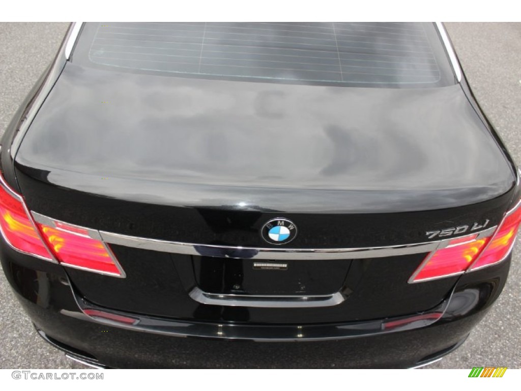2009 7 Series 750Li Sedan - Ruby Black Metallic / Champagne Full Merino Leather photo #32
