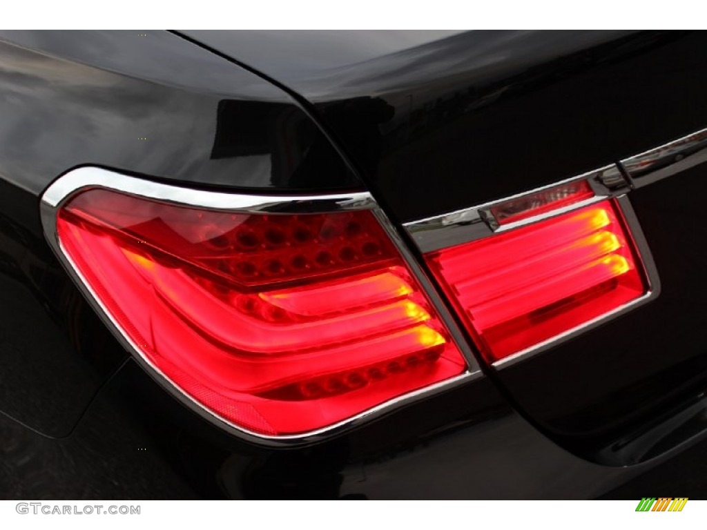 2009 7 Series 750Li Sedan - Ruby Black Metallic / Champagne Full Merino Leather photo #45