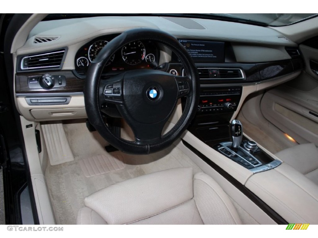 2009 7 Series 750Li Sedan - Ruby Black Metallic / Champagne Full Merino Leather photo #65