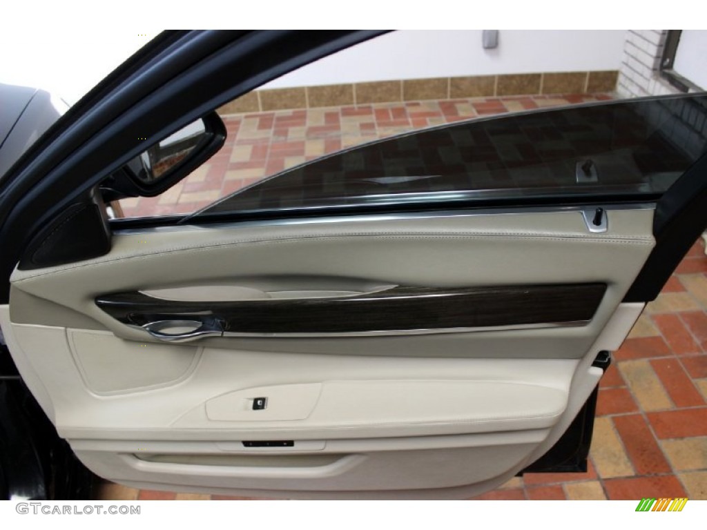 2009 7 Series 750Li Sedan - Ruby Black Metallic / Champagne Full Merino Leather photo #96