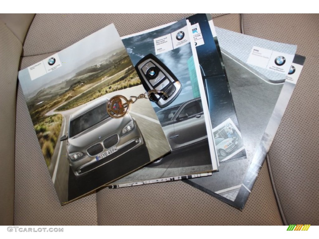 2009 7 Series 750Li Sedan - Ruby Black Metallic / Champagne Full Merino Leather photo #116