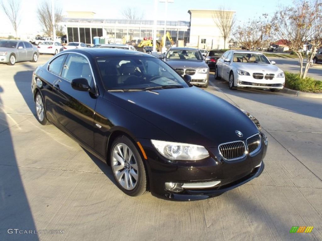 2013 3 Series 328i Coupe - Jet Black / Black photo #2