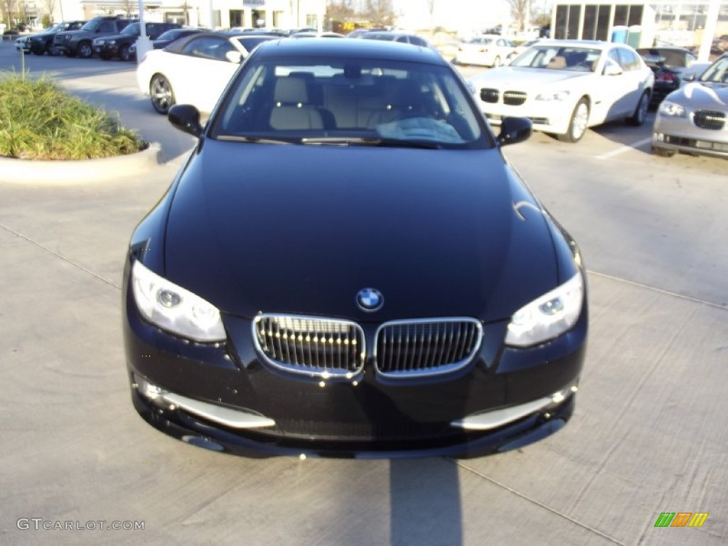 2013 3 Series 328i Coupe - Jet Black / Black photo #6
