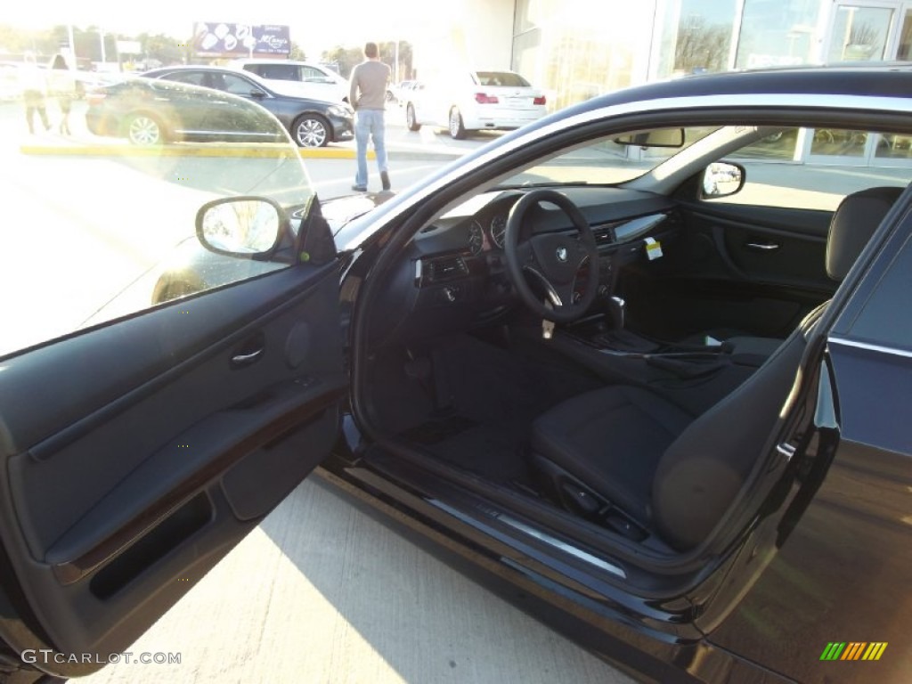 2013 3 Series 328i Coupe - Jet Black / Black photo #9