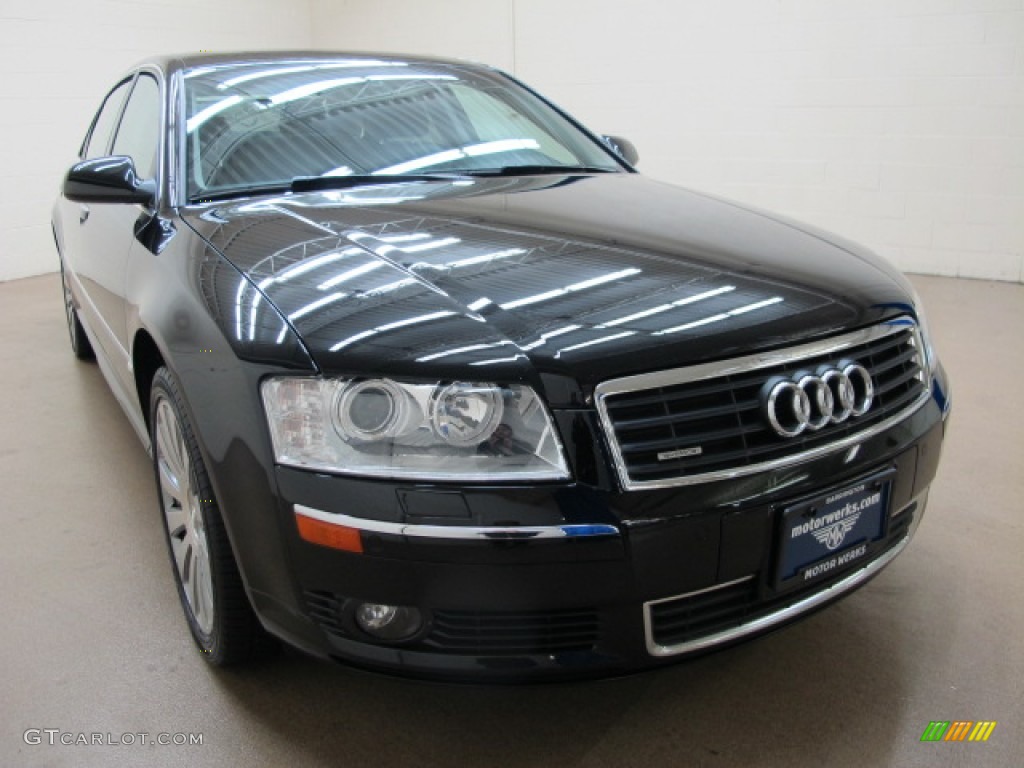 2005 A8 L 4.2 quattro - Brilliant Black / Black photo #1