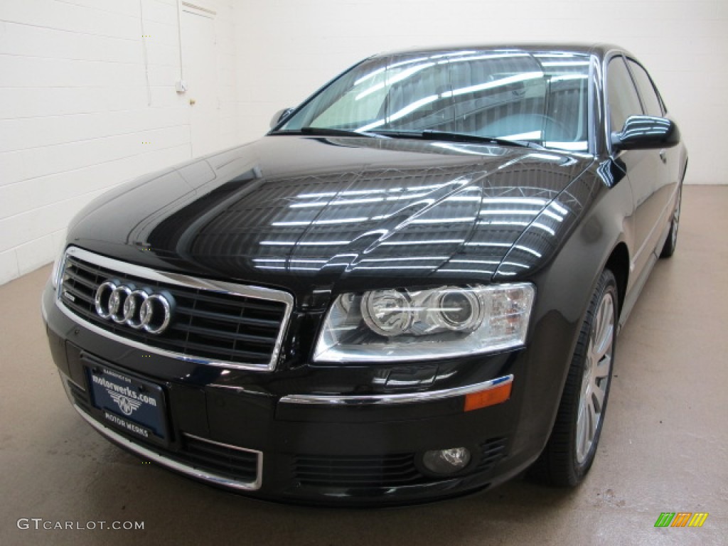 2005 A8 L 4.2 quattro - Brilliant Black / Black photo #3