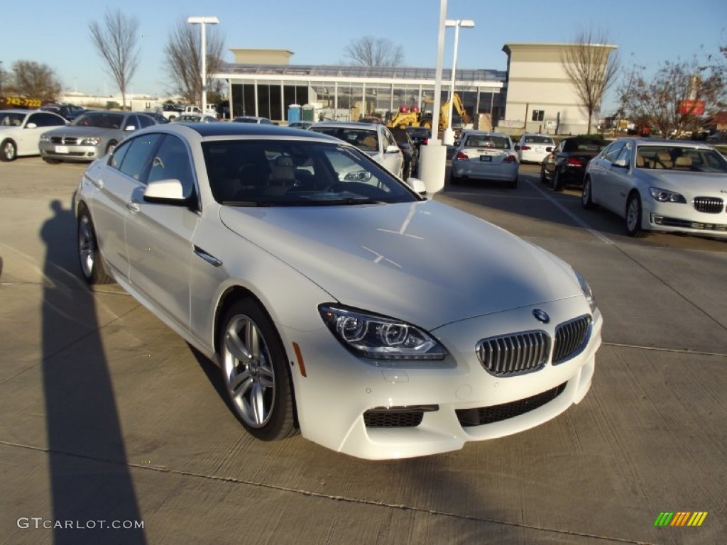 2013 6 Series 650i Gran Coupe - Alpine White / Black photo #2