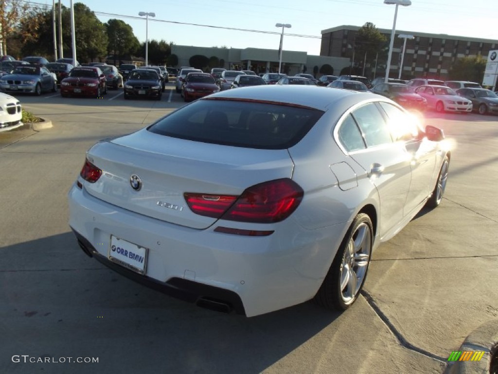 2013 6 Series 650i Gran Coupe - Alpine White / Black photo #3