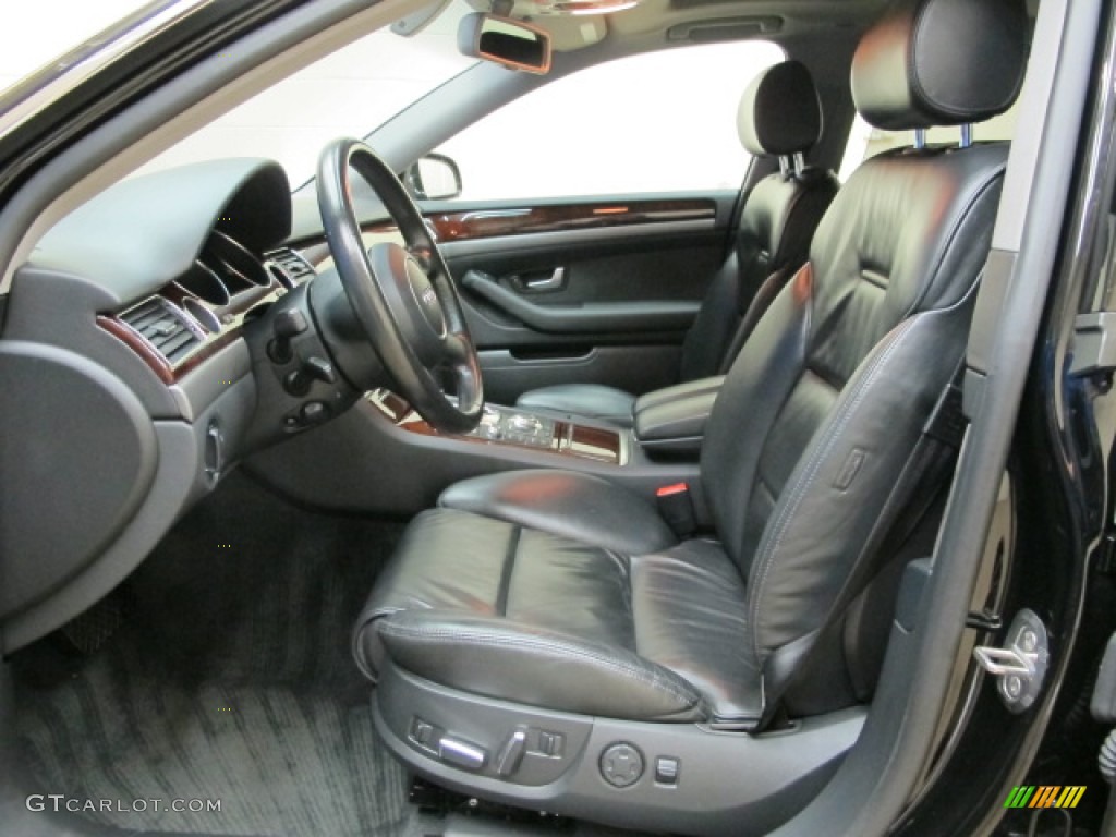 Black Interior 2005 Audi A8 L 4.2 quattro Photo #75124980