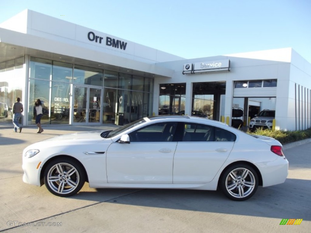 2013 6 Series 650i Gran Coupe - Alpine White / Black photo #5