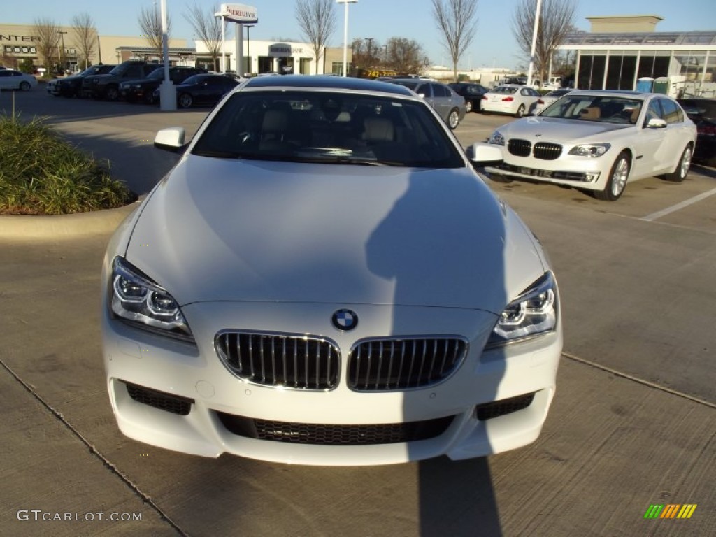 2013 6 Series 650i Gran Coupe - Alpine White / Black photo #7