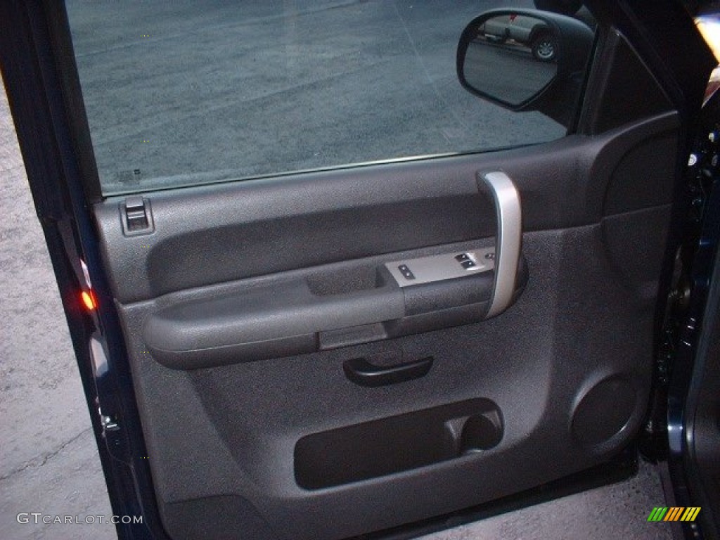 2008 Silverado 1500 LT Regular Cab - Dark Blue Metallic / Ebony photo #9