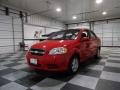 2010 Victory Red Chevrolet Aveo LS Sedan  photo #3