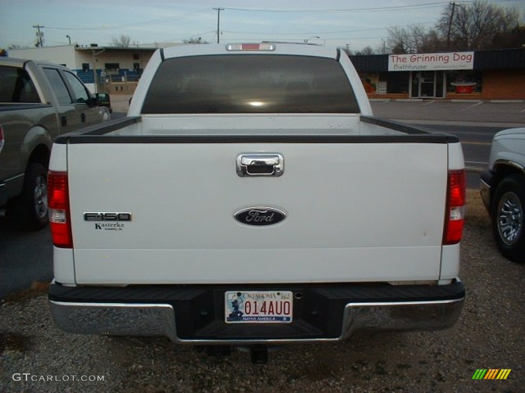 2006 F150 XLT SuperCrew - Oxford White / Medium/Dark Flint photo #5