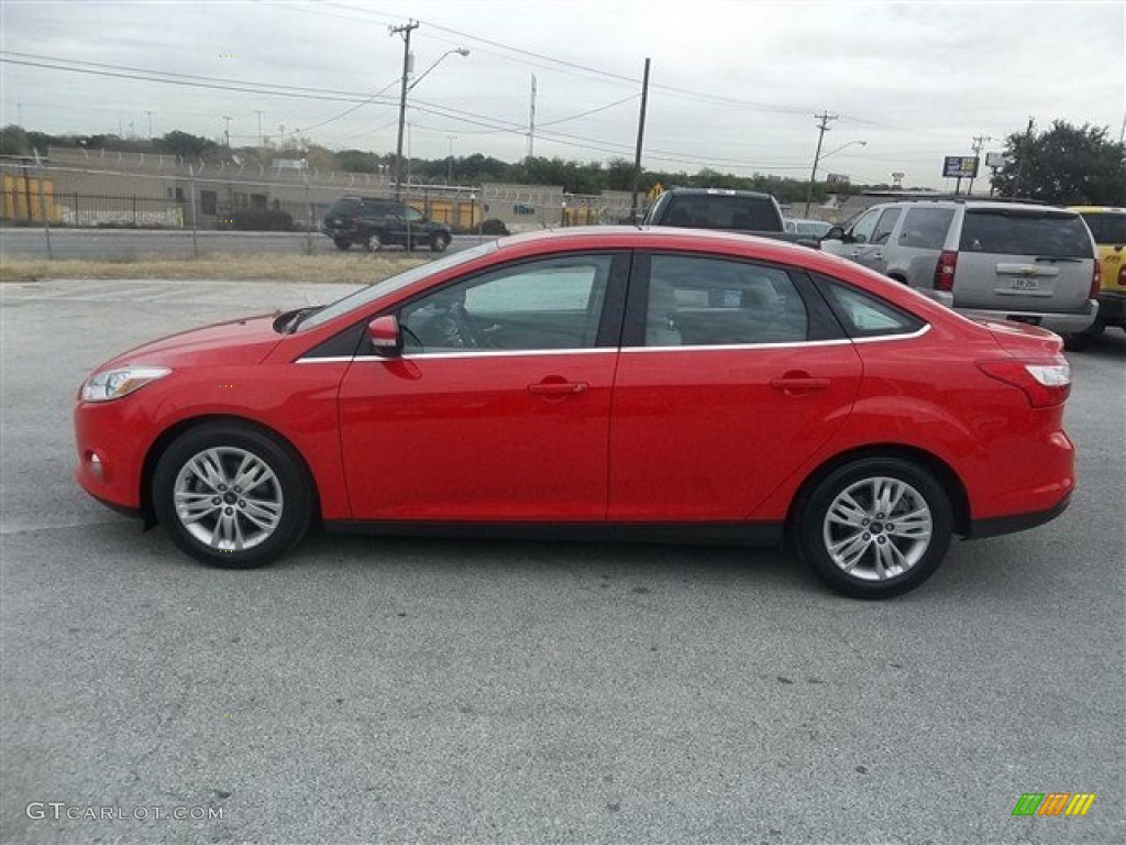 2012 Focus SEL Sedan - Race Red / Stone photo #6