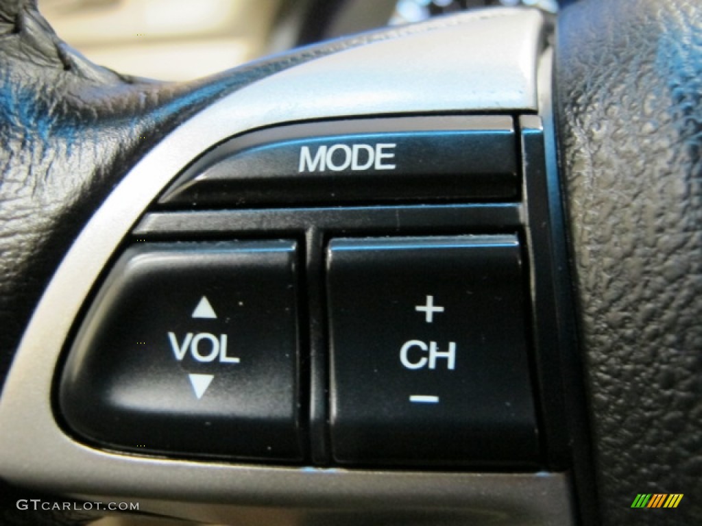 2009 Accord EX-L V6 Sedan - Crystal Black Pearl / Ivory photo #32