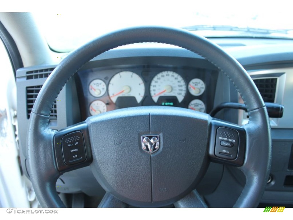 2007 Ram 3500 SLT Quad Cab 4x4 Dually - Bright White / Medium Slate Gray photo #57