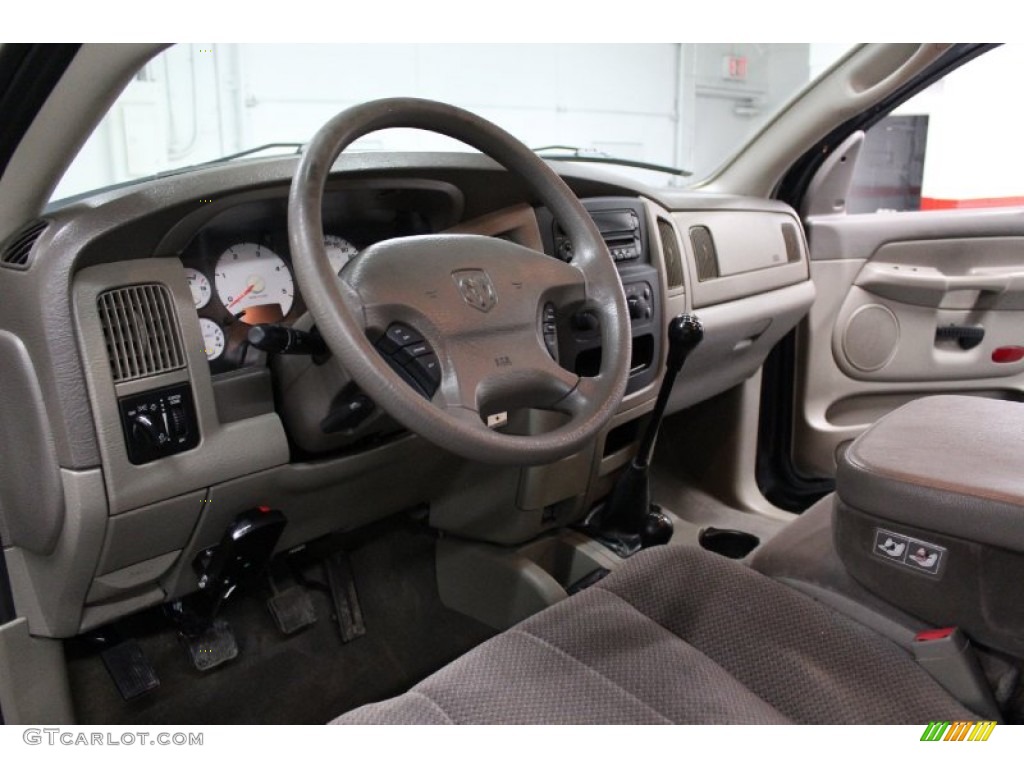 Dark Slate Gray Interior 2003 Dodge Ram 2500 SLT Quad Cab 4x4 Photo #75127554
