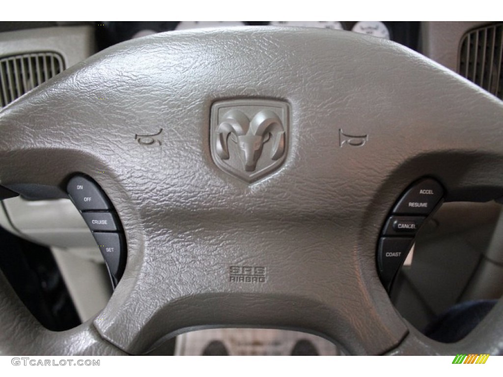2003 Dodge Ram 2500 SLT Quad Cab 4x4 Dark Slate Gray Steering Wheel Photo #75127920