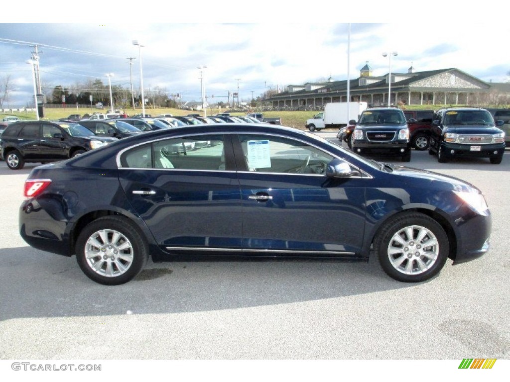 2010 Equinox LS AWD - Navy Blue Metallic / Jet Black/Light Titanium photo #3