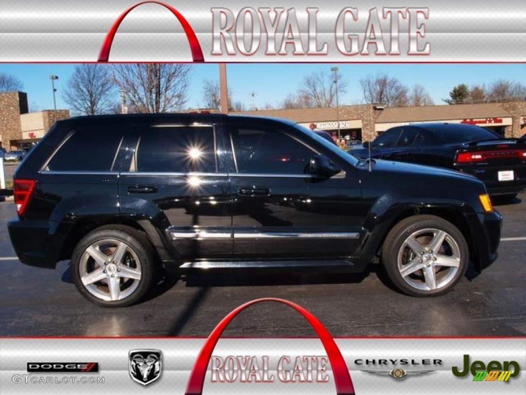 2008 Grand Cherokee SRT8 4x4 - Black / Dark Slate Gray photo #1