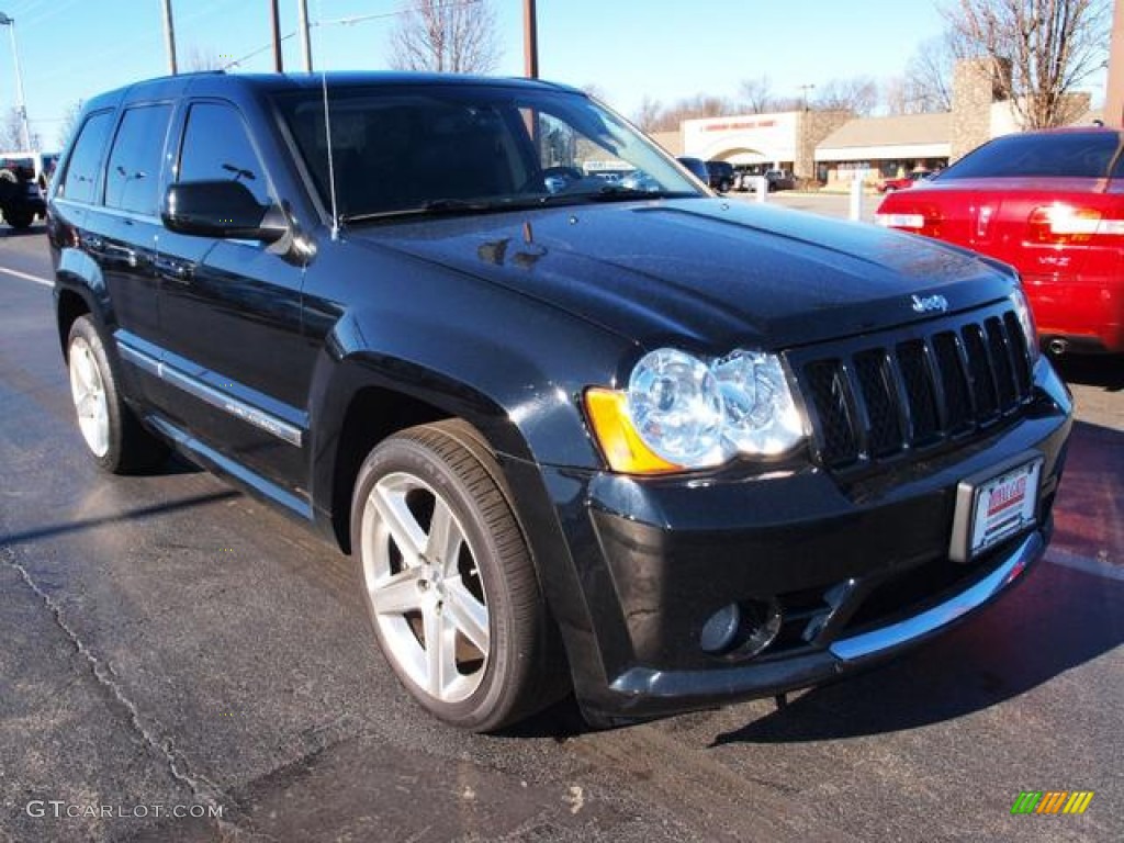 2008 Grand Cherokee SRT8 4x4 - Black / Dark Slate Gray photo #2