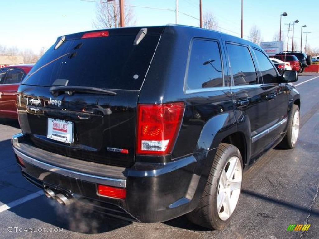 2008 Grand Cherokee SRT8 4x4 - Black / Dark Slate Gray photo #3