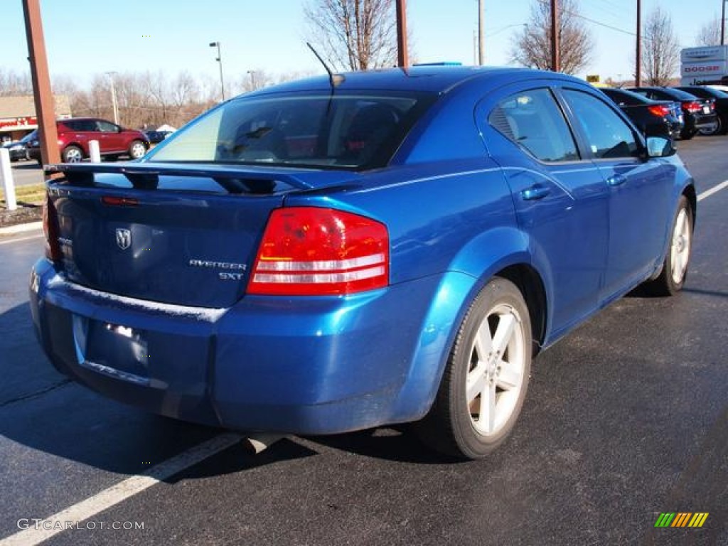 2009 Avenger SXT - Deep Water Blue Pearl / Dark Slate Gray photo #3