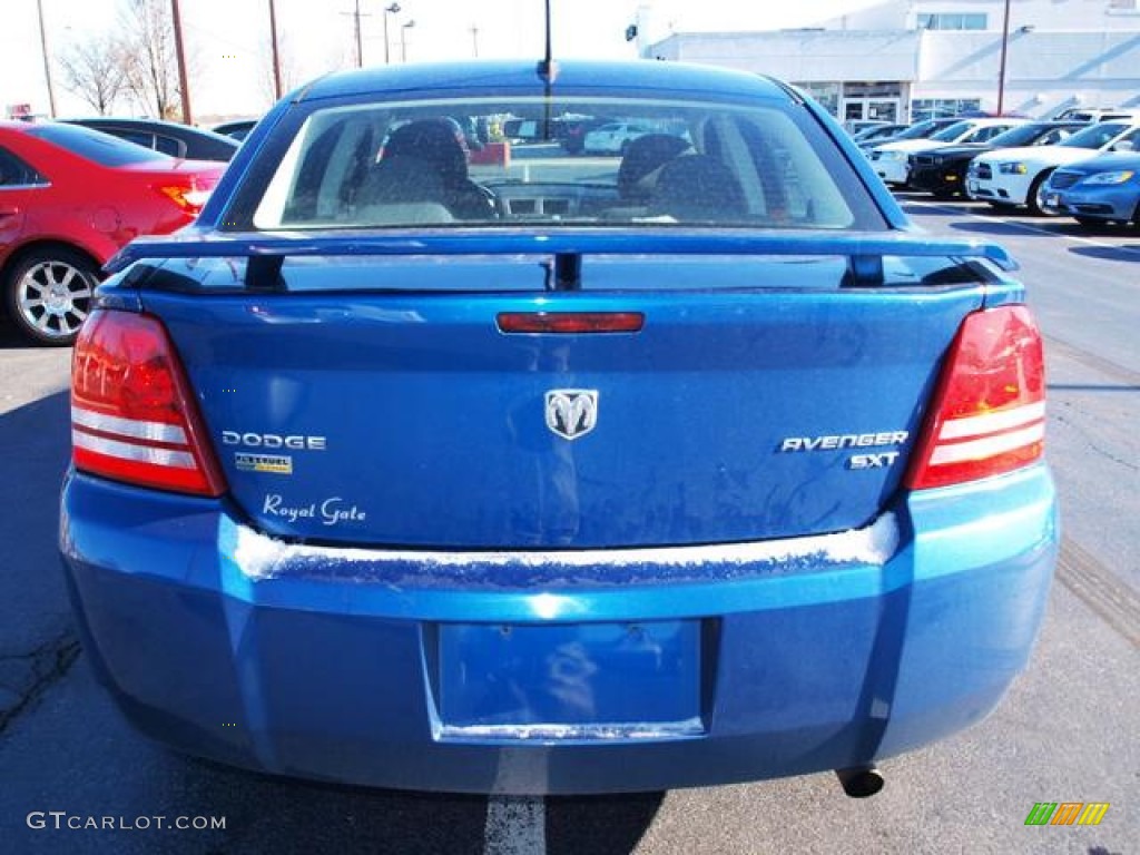 2009 Avenger SXT - Deep Water Blue Pearl / Dark Slate Gray photo #6