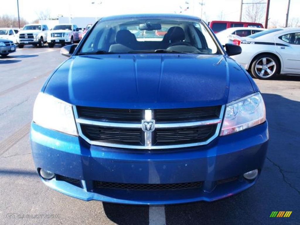 2009 Avenger SXT - Deep Water Blue Pearl / Dark Slate Gray photo #8