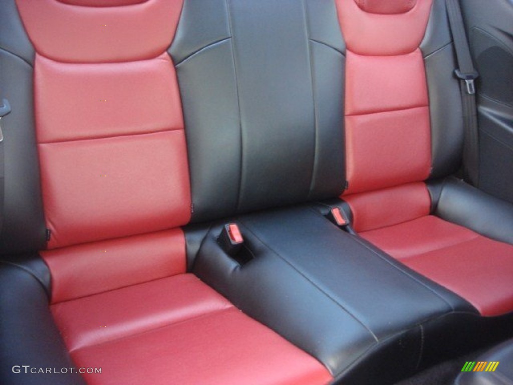 Black/Red Interior 2010 Hyundai Genesis Coupe 2.0T Photo #75135468